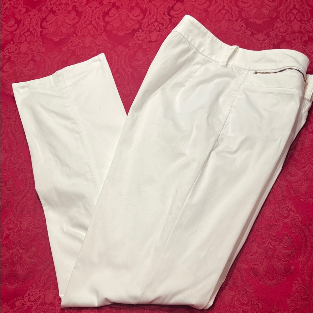 Lauran Ralph Lauren white, women’s classic slacks